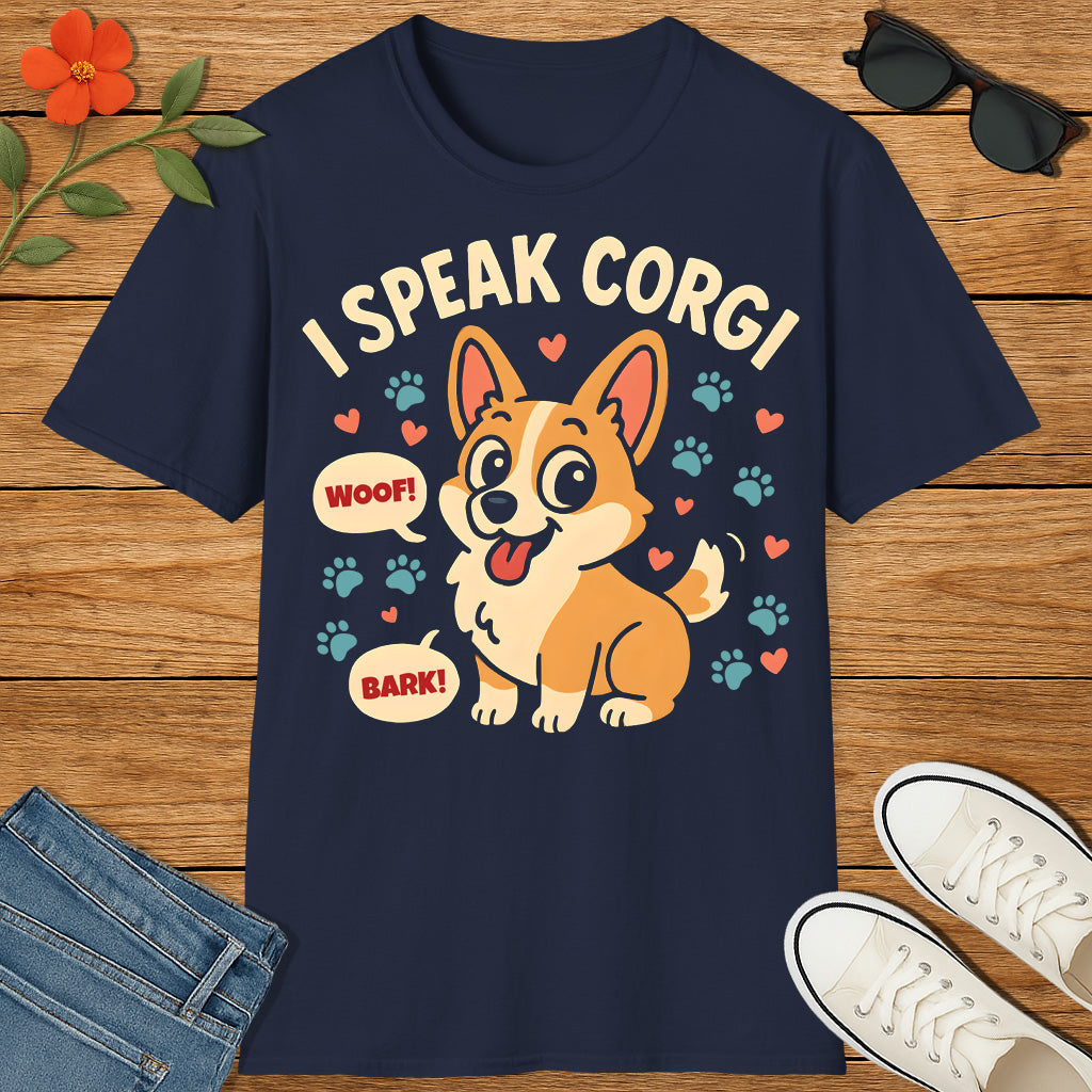 I Speak Corgi Graphic Tee