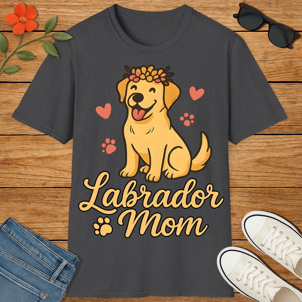 Labrador Mom – Cute Yellow Lab Dog Lover T-Shirt