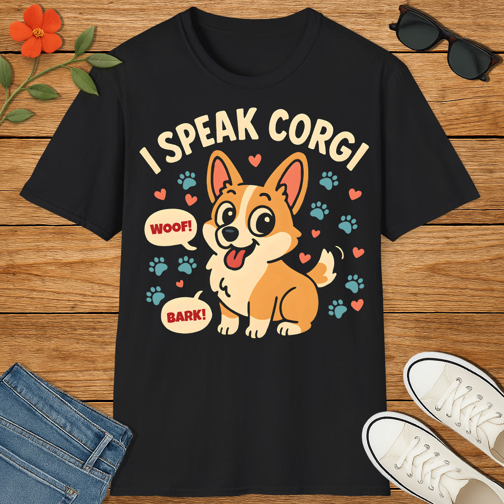 I Speak Corgi Graphic Tee