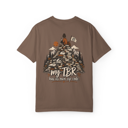 T-Shirt — "My TBR Has Its Own Zip Code" Book Lover Graphic Tee