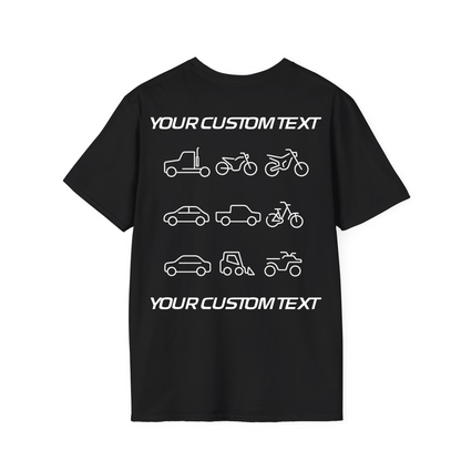 Your Ride. Your Story. Your Tee. Fully Custom