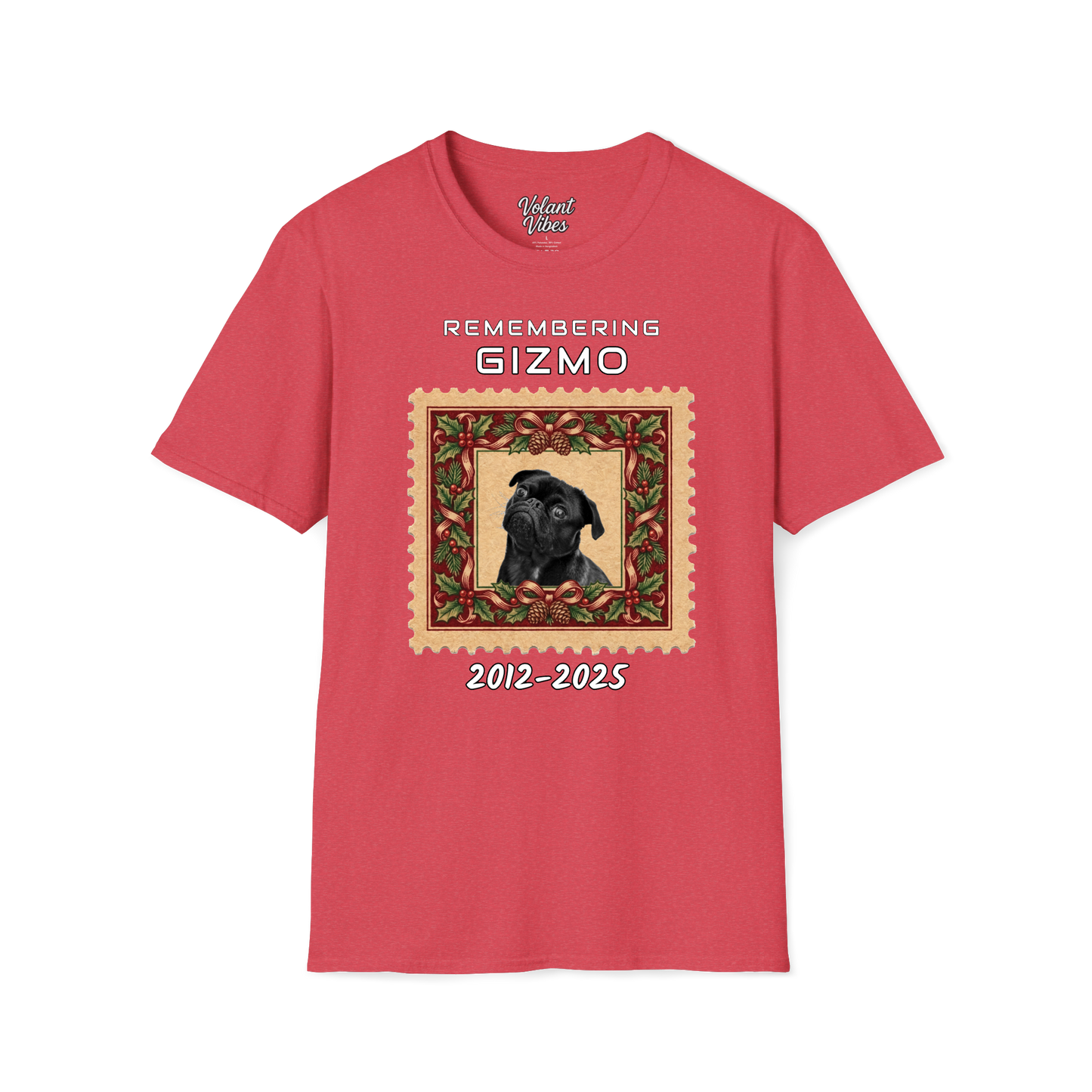 Custom Pet Remembrance T-Shirt Upload Your Photo